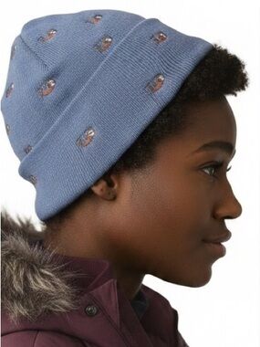 prAna Nocturnal Sloth Beanie - Knit Hat, Blue,
EUC🦥
